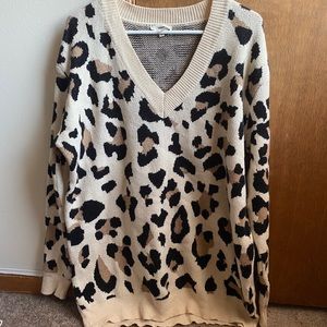 Cheetah print sweater
